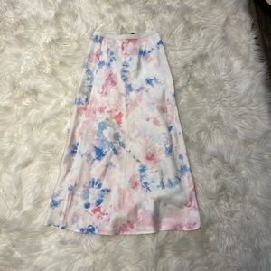 Tie dye midi skirt!